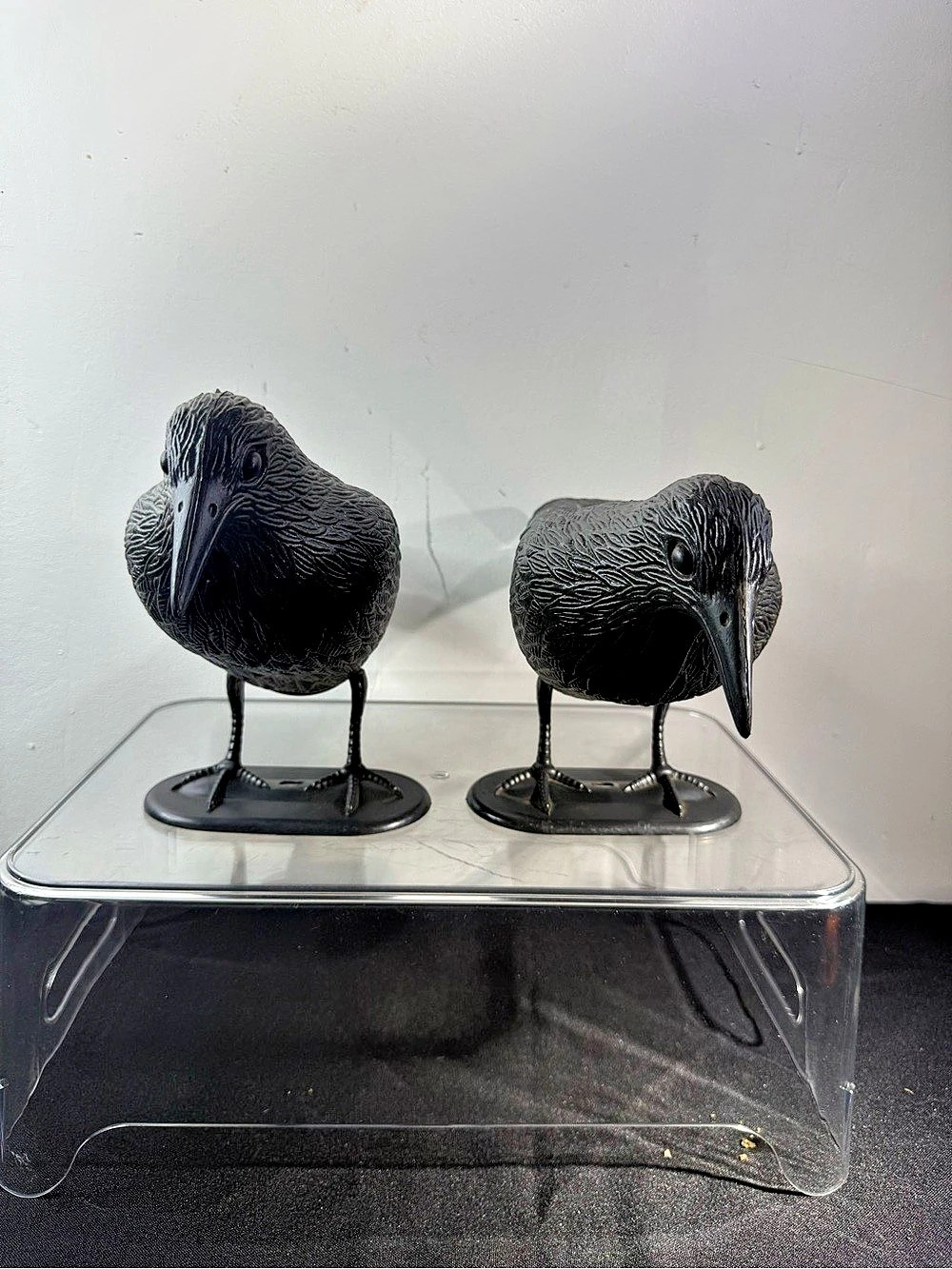 Momentum Brands Black Bird Sculptures Pair Home Decor